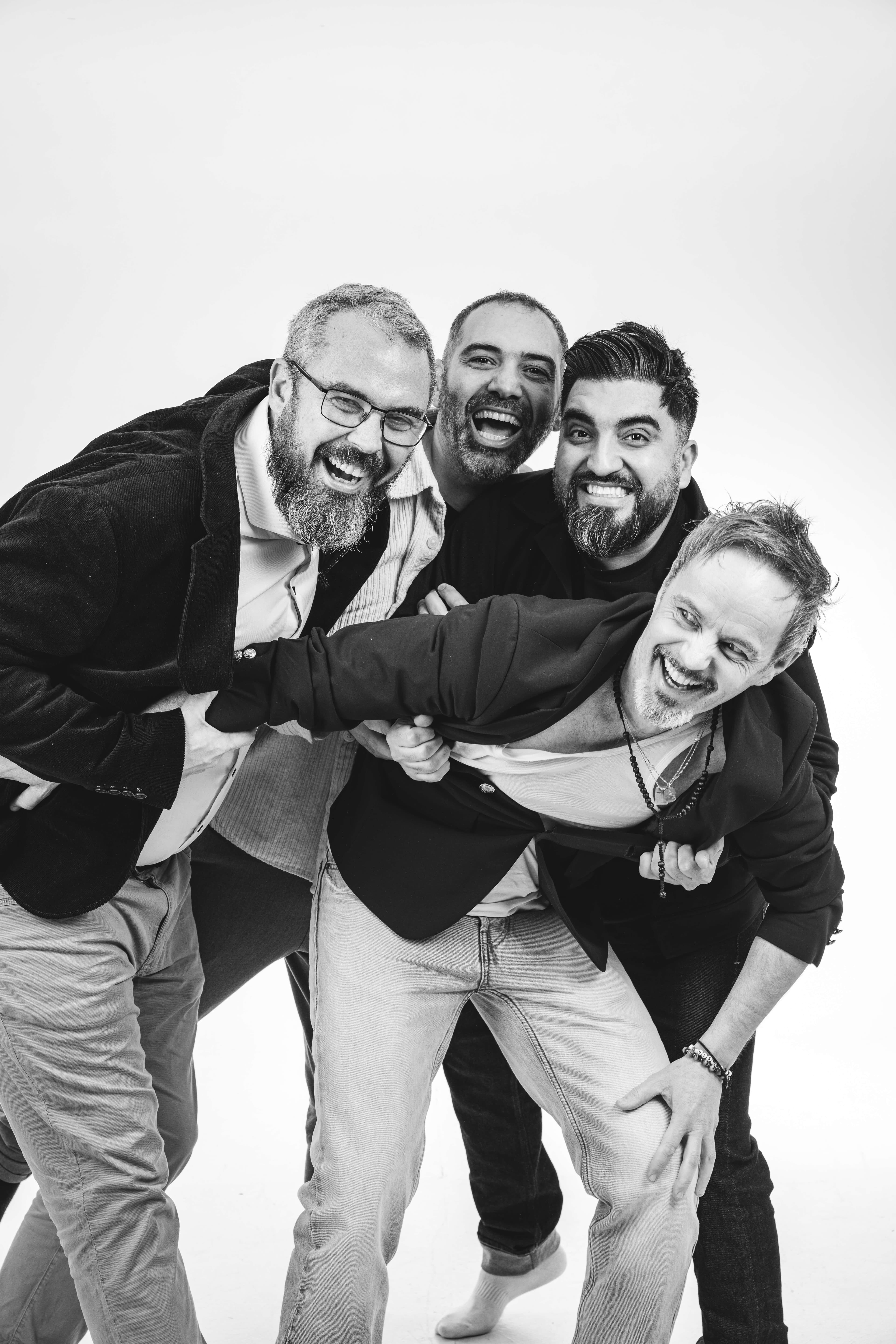 Grundarna av USC Studios: Gassan, Alexander, Carlos och Patric